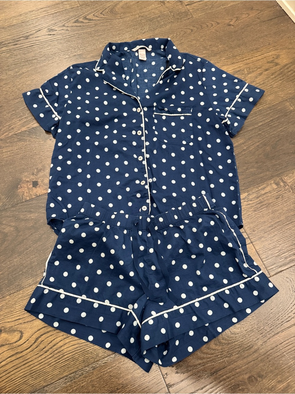 Victoria's Secret Polka Dot Cotton Short Pajama Set